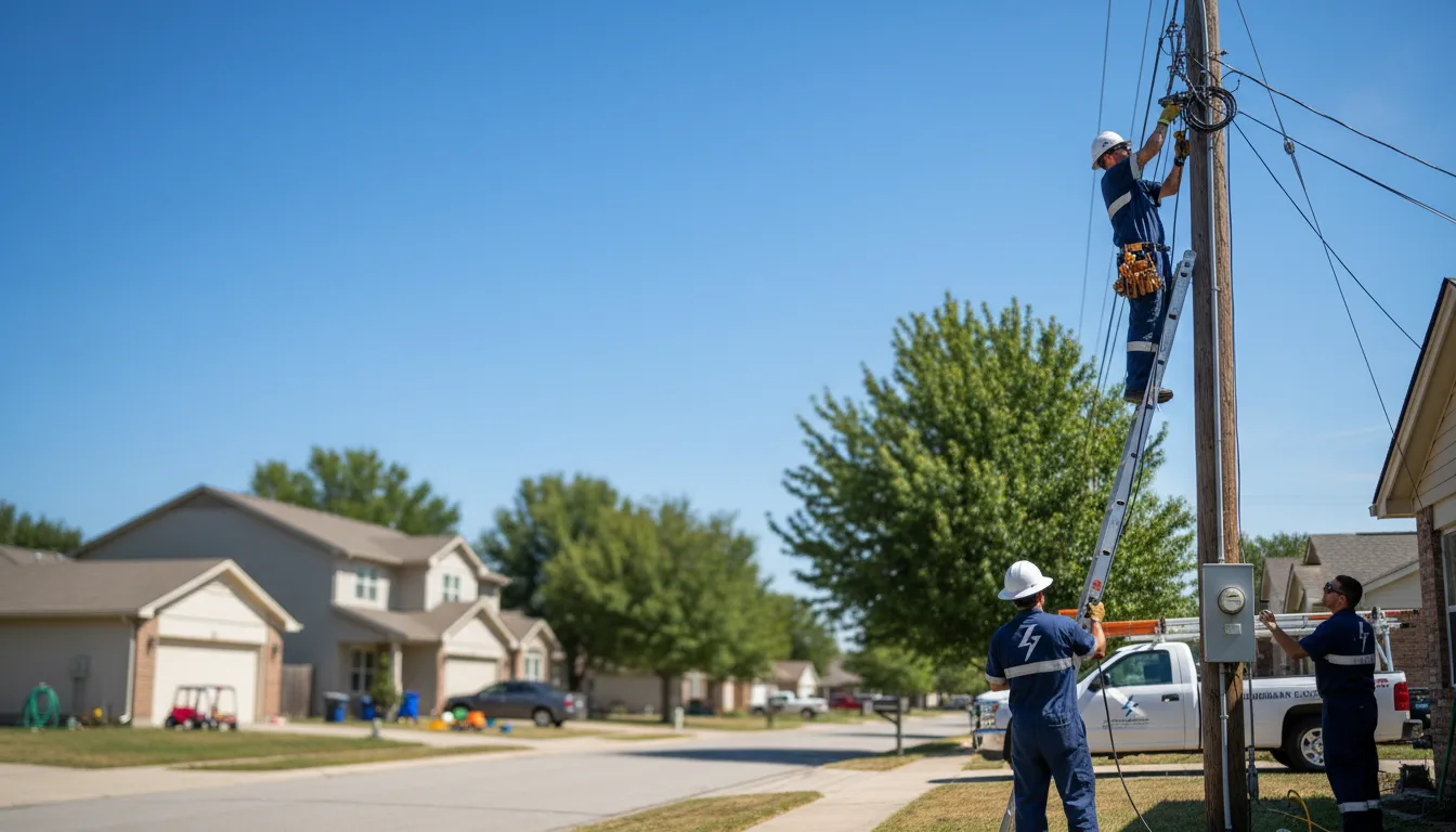 Residential electrician providing installation services in Pleasanton, KS